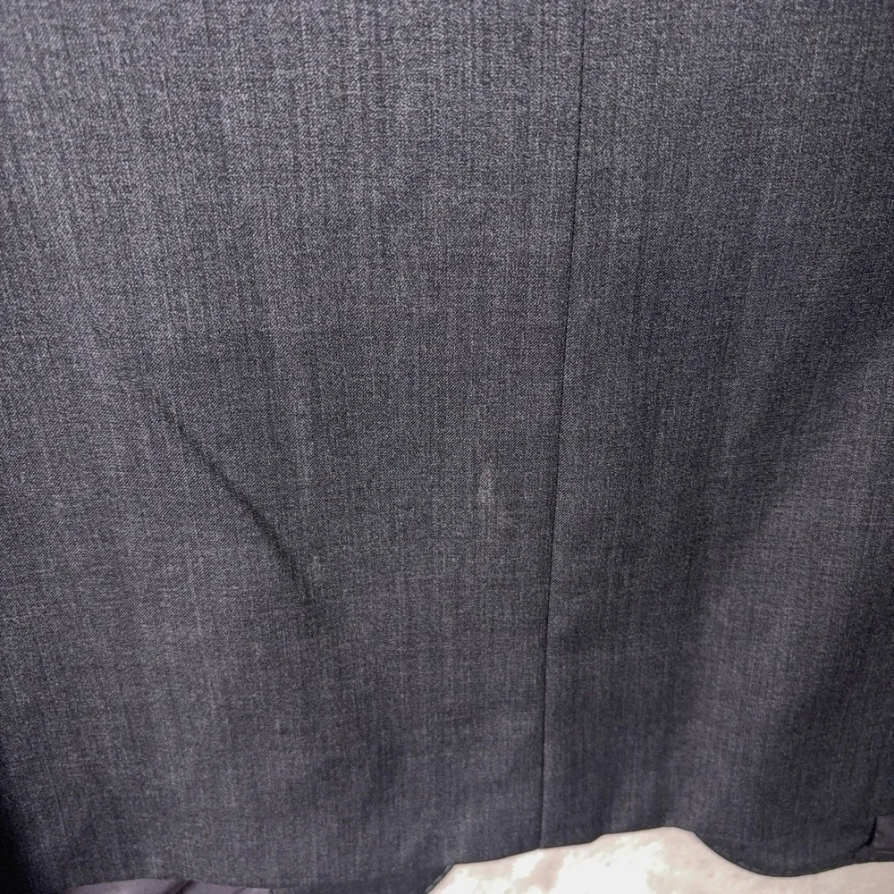 Saks Fifth Avenue Black Blazer Mens 42 Gray Ermenegildo Zegna Cloth Sport Coat